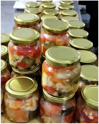 Conservas realizadas por los alumnos