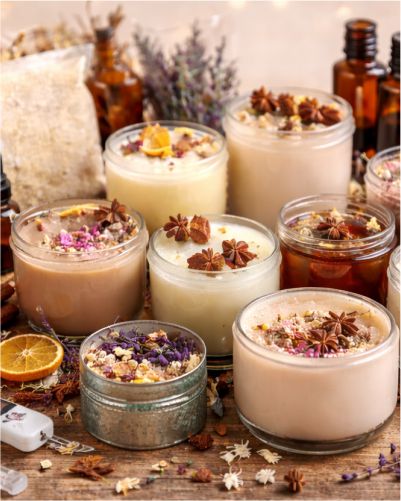 Velas de Soja y Bombas de Perfume